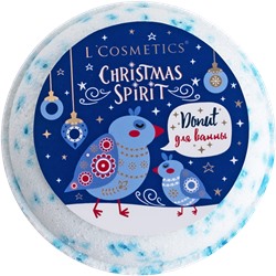 Бурлящий пончик для ванны новогодней серии Christmas Spirit “Donut Blue Crystal” от бренда L'Cosmetics - это настоящее волшебство и радость для вашего тела и души!