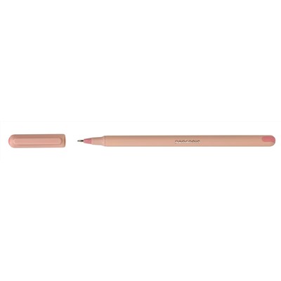 Ручка шариковая красная 0,7 мм, Linc PENTONIC FROST  розовый круглый корпус, игольчатый наконечник