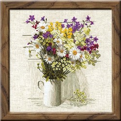Набор для вышивания Риолис 924 Букет полевых цветов, 45*45 см