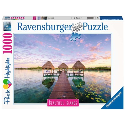 Ravensburger. Пазл карт. 1000 арт.16908 "Красивые острова"