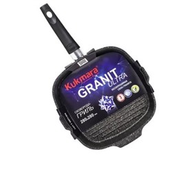 Кукмара Granit ultra(original)Сковорода-гриль квадратная 280х280мм съемная ручка,сгкго281а.