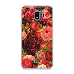 Силиконовый чехол Розы винтажные на Samsung Galaxy J4