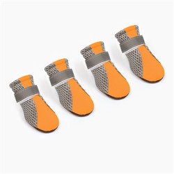 Ботинки для собак "Комфорт +", размер XL (5, 9 х 4, 8 см), оранжевые