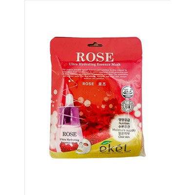EKEL *Rose Essense Mask Тканевая маска с экстрактом розы