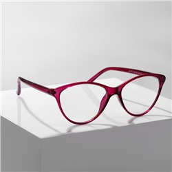 Готовые очки GA0183 (Цвет: C2 малиновый; диоптрия: 1;тонировка: Нет)
