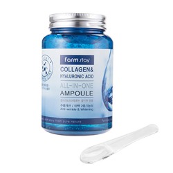 Farmstay Антивозрастная сыворотка Collagen & Hyaluronic Acid All-in-One Ampoule
