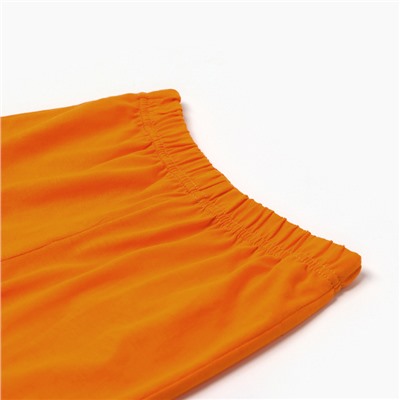 Комплект для мальчика (футболка/шорты) "AT THE ZOO", цвет бирюзовый/оранжевый, р.104-110