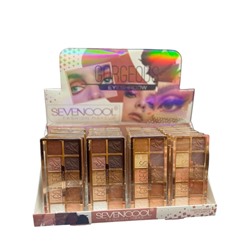 Тени для век Seven Cool Gorgeous Eyeshadow 10 color (ряд 4шт)