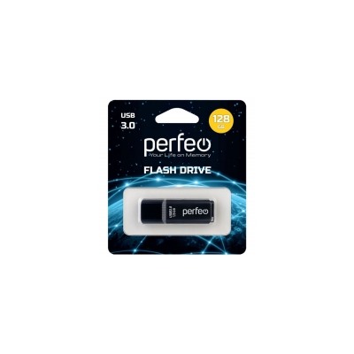 128Gb Perfeo C12 Black USB 3.0 (PF-C12B128)