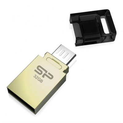 32Gb Silicon Power Mobile X10 OTG USB/microUSB, совместим с Android (SP032GBUF2X10V1C)