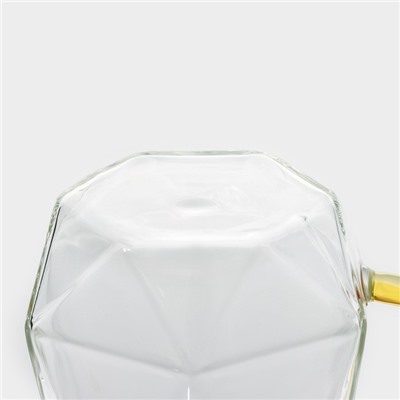 Кружка стеклянная Magistro «Льдинка», 320 мл, 11×9×9,5 см