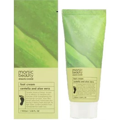 MONIC BEAUTY Skin Code Крем для ног Центелла и алоэ вера 100мл (*100)