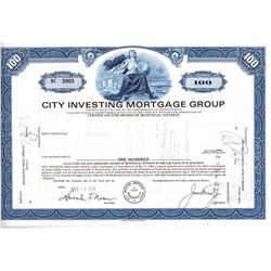 Акция Городская Инвестиционно-ипотечная компания, США (1960-е, 1970-е гг.)