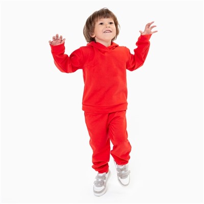 Костюм детский (толстовка, брюки) НАЧЁС, цвет красный, рост 92 см