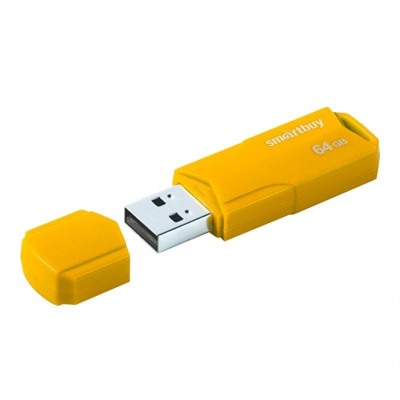 64Gb SmartBuy Clue Yellow USB2.0 (SB64GBCLU-Y)