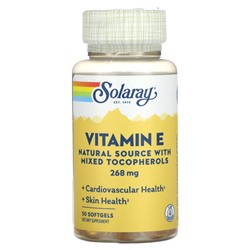 Solaray Витамин E - 268 мг - 50 мягких капсул - Solaray