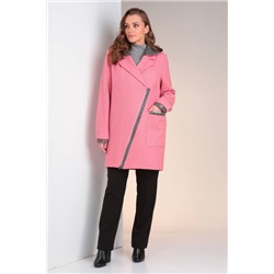 Пальто  Viola Style артикул 6037 розовый