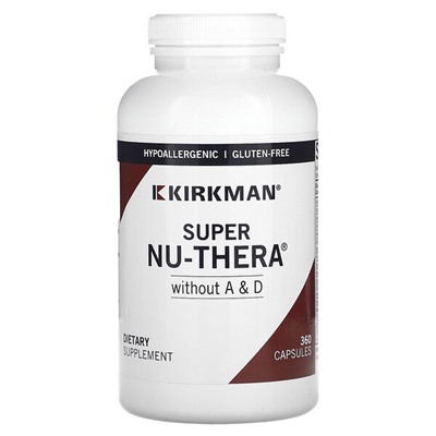 Kirkman Labs Super Nu-Thera без A&D, 360 капсул