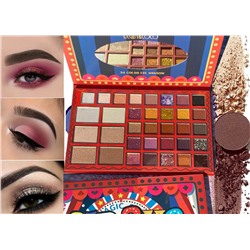 Профессиональная палетка теней+хайлайтеры KEVIN & COCO Circus Eyeshadow Palette 34 цвета