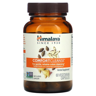 Himalaya Comfort Cleanse, 60 вегетарианских капсул