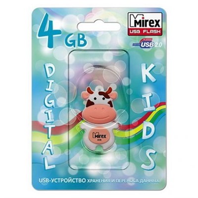 4Gb Mirex Cow Peach (13600-KIDCWP04)