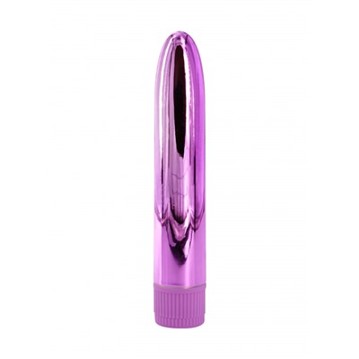 Вибратор глянцевый пластиковый  фиолетовый (14*2,5 см)