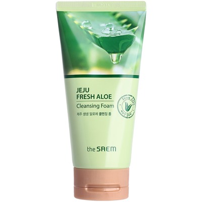 THE SAEM Пенка для умывания АЛОЭ Jeju Fresh Aloe Cleansing Foam 150 мл