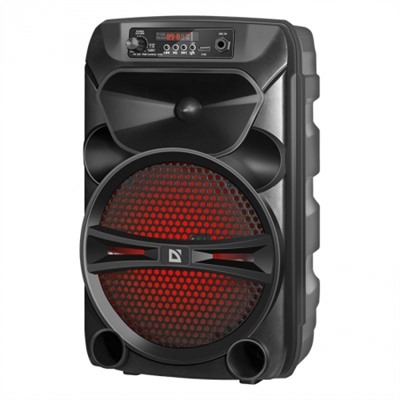 Bluetooth колонка Defender G110 TWS, 12 Вт, MP3/FM/AUX, подсветка, дисплей, черная (65110)