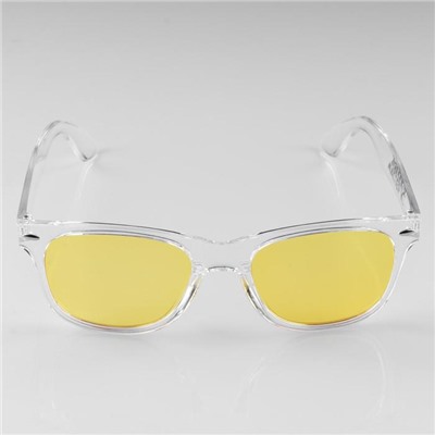 Очки солнцезащитные "OneSun", uv 400, дужка 14.5 см, ширина 14.5 см, 4.5 х 5 см, жёлтые