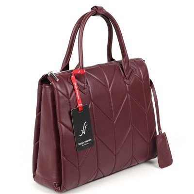 Женская кожаная сумка Sergio Valentini SV-SZ702B Бордо