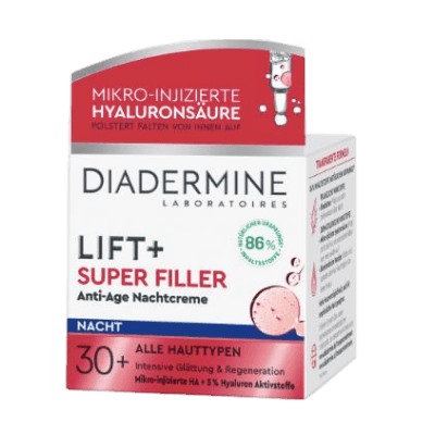 Diadermine Lift+ Super Filler Hyaluron Anti-Age Nachtcreme Ночной крем Гиалуроновая кислота Антивозрастной   50 г