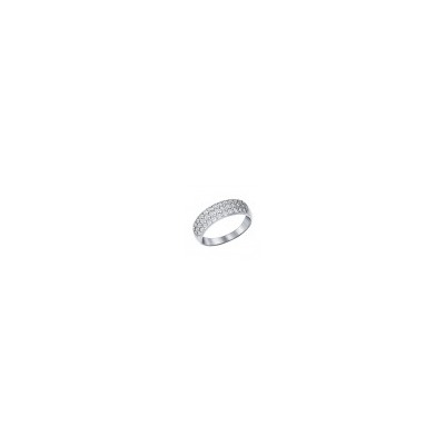 Кольцо из серебра с фианитами, 94010062