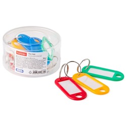Брелоки для ключей Пластик цветные Hatber 22х50мм 12шт. PB_00002