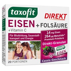 taxofit (таксофит) Direkt Eisen + Folsaure + Vitamin C 20 шт