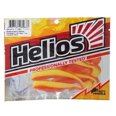 Виброхвост Helios Chebak  Orange & Yellow, 8 см, 7 шт. (HS-3-015)