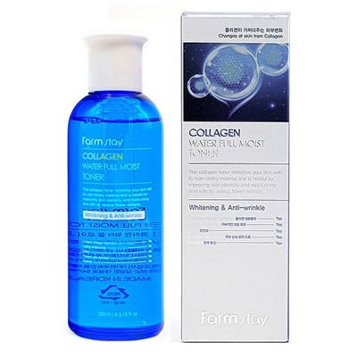 (Китай) Увлажняющий тонер FarmStay Collagen Water Full Moist Toner с коллагеном