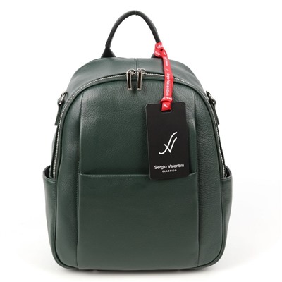 Женский кожаный рюкзак Sergio Valentini SV-SZ751/A Д.Грин