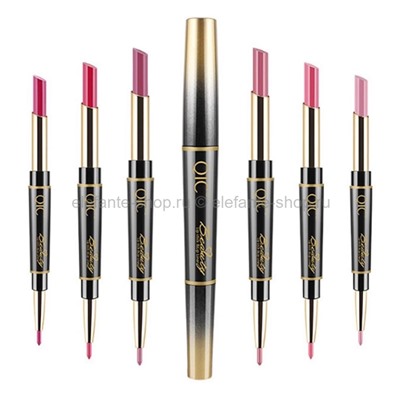 Набор двухсторонних матовых помад QIC Beauty Lipstick and Lip Liner 7 штук (106)