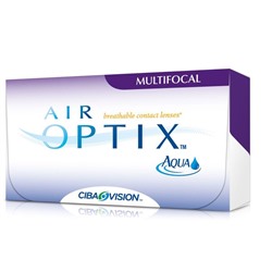 Контактные линзы Air Optix Aqua Multifocal, средняя, -9,5/8,6, в наборе 3 шт