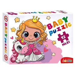 Дрофа. Baby Puzzle. "Принцесса и единорог" арт.3847/4035