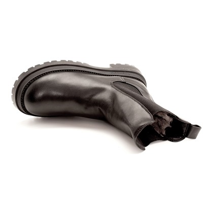 PLPS (Fashion) 2706-1K-Z Ботинки женские чер нат (прессов) кожа, подклад нат шерсть