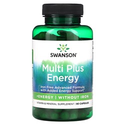 Swanson Мульти без железа + Energy, 90 капсул