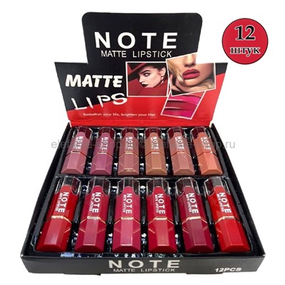 Набор матовых помад NOTE Matte Lipstick 12 штук 60308 (125)