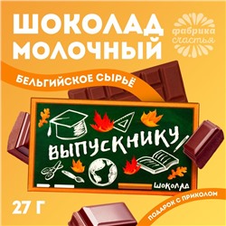 Шоколад молочный «Выпускной», 27 г.