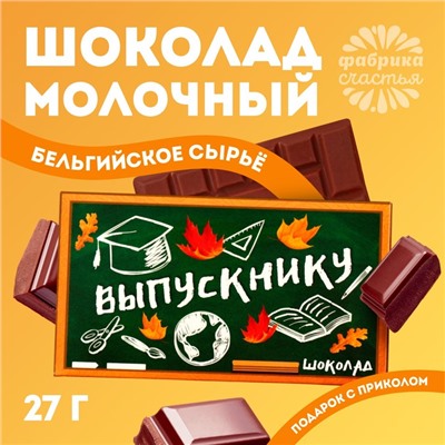 Шоколад молочный «Выпускной», 27 г.