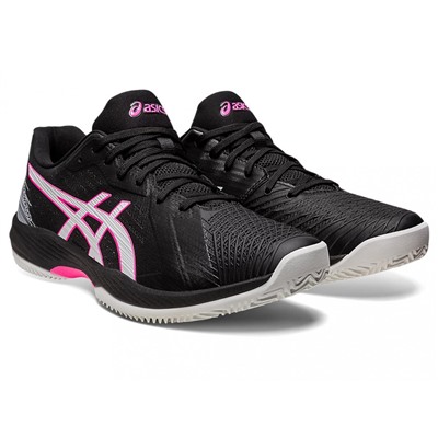 Кроссовки мужские SOLUTION SWIFT FF CLAY BLACK/HOT PINK, Asics