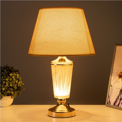 Настольная лампа с подсветкой "Эллен" Е27 40Вт золото  30х30х50 см