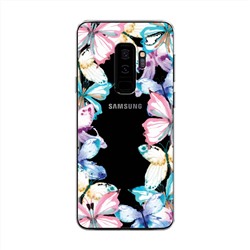 Силиконовый чехол Рамка из бабочек на Samsung Galaxy S9 Plus