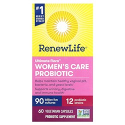 Renew Life Пробиотик для женщин - 90 миллиардов КОЕ - 60 вегетарианских капсул - Renew Life