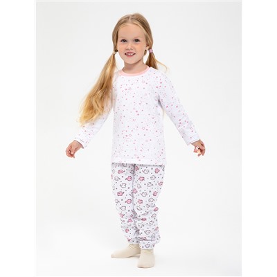 Пижама: Джемпер, брюки "Пижамы 2021" для девочки (2691230)